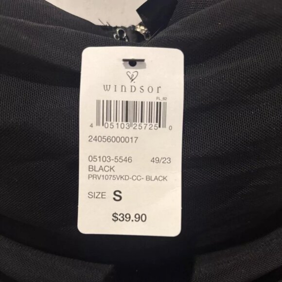 Black Windsor Corset Mini Dress - Picture 4 of 5